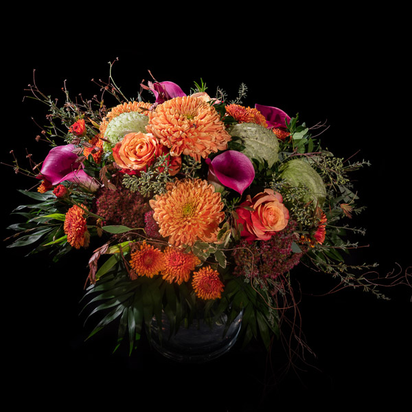 Rundstrauss mittelorange / gelb